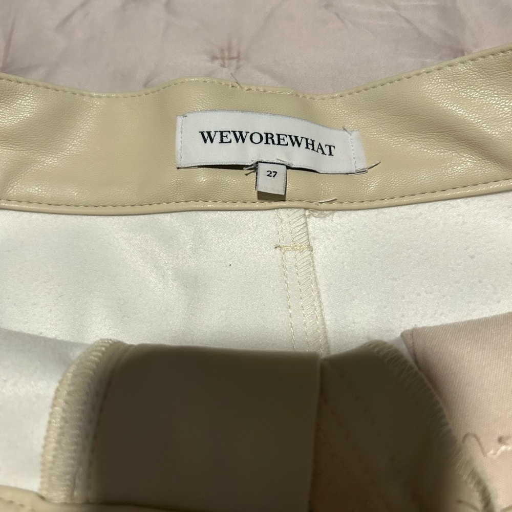 WeWoreWhat flare shorts
